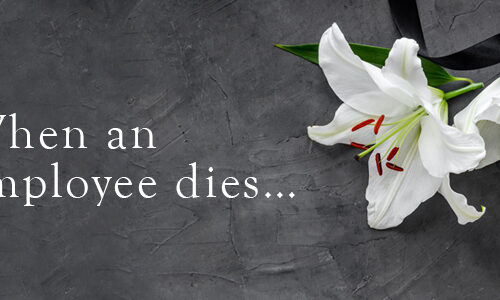Lily funeral flower on dark stone. Condolence card with copy space